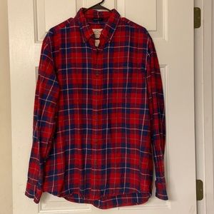 Classic fit plaid shirt
